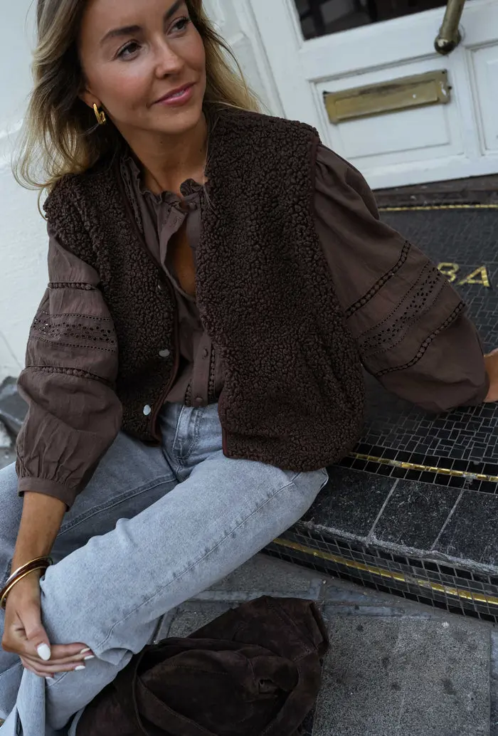 Chocolate Grain Blouse