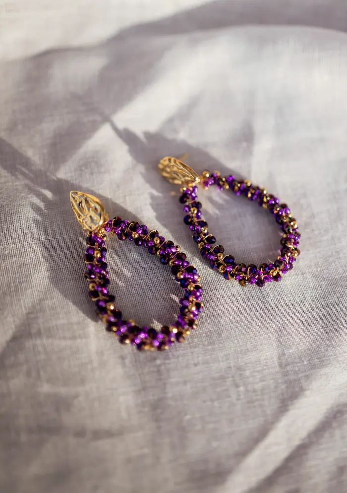 Purple Moreno Earrings