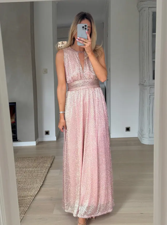 Pink and Gold Cloe Dress