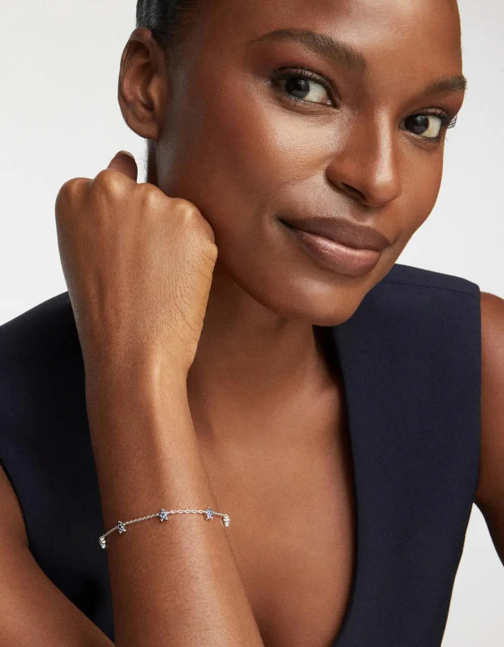 Sierra Star Crystal Delicate Chain Bracelet