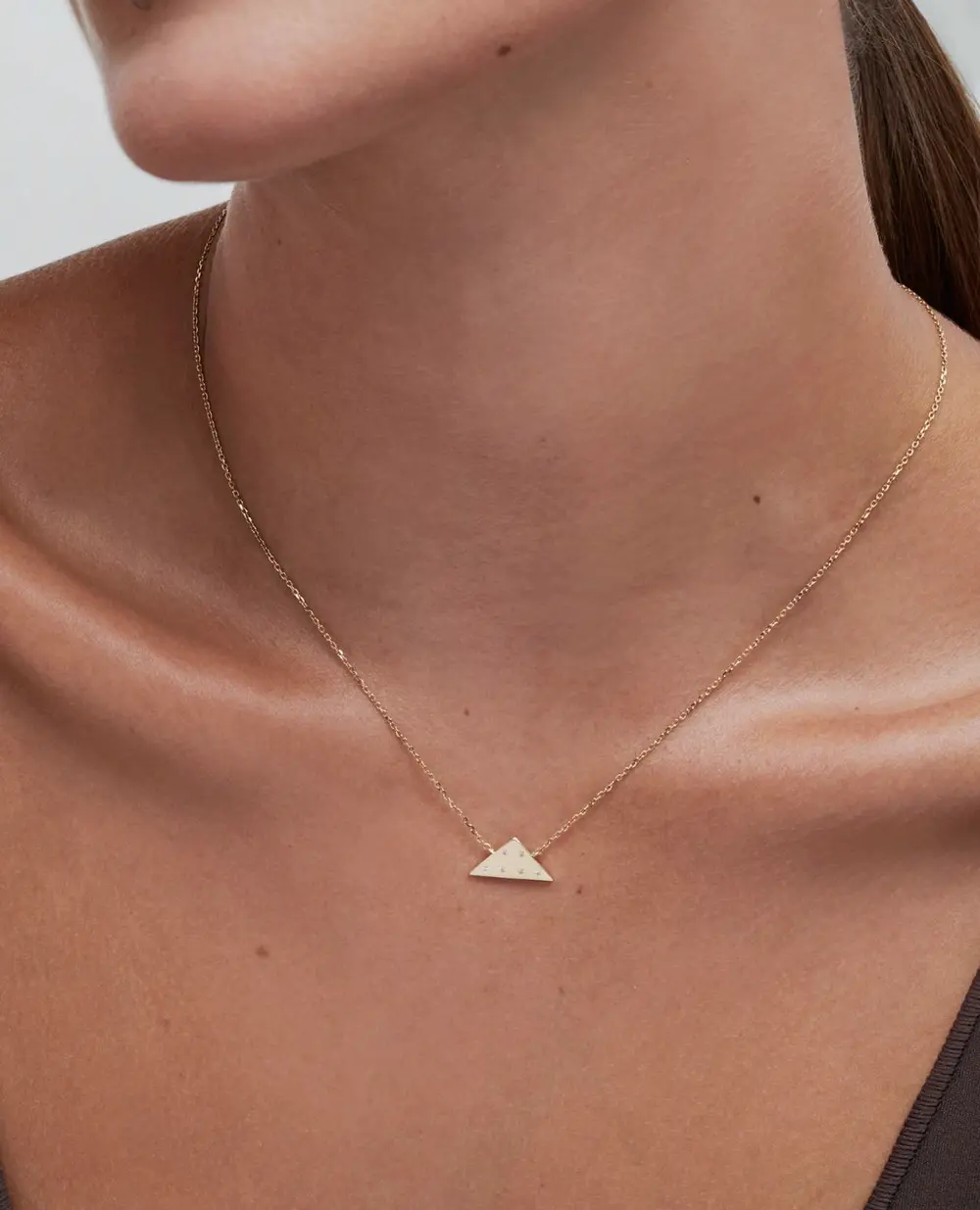 Folds Of Honor Pendant Necklace in White Diamond