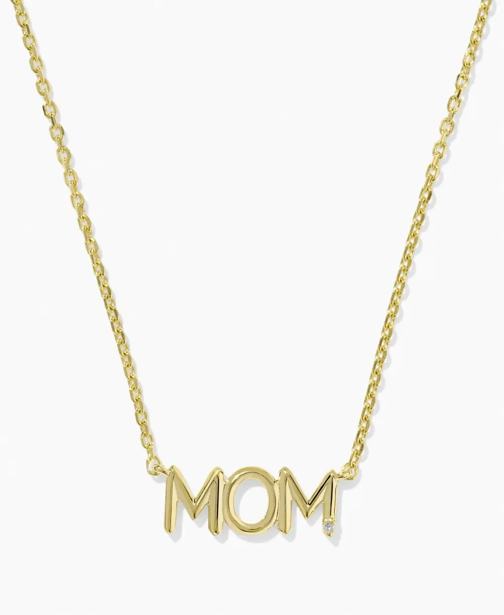 Mom Sparkle Short Pendant Necklace