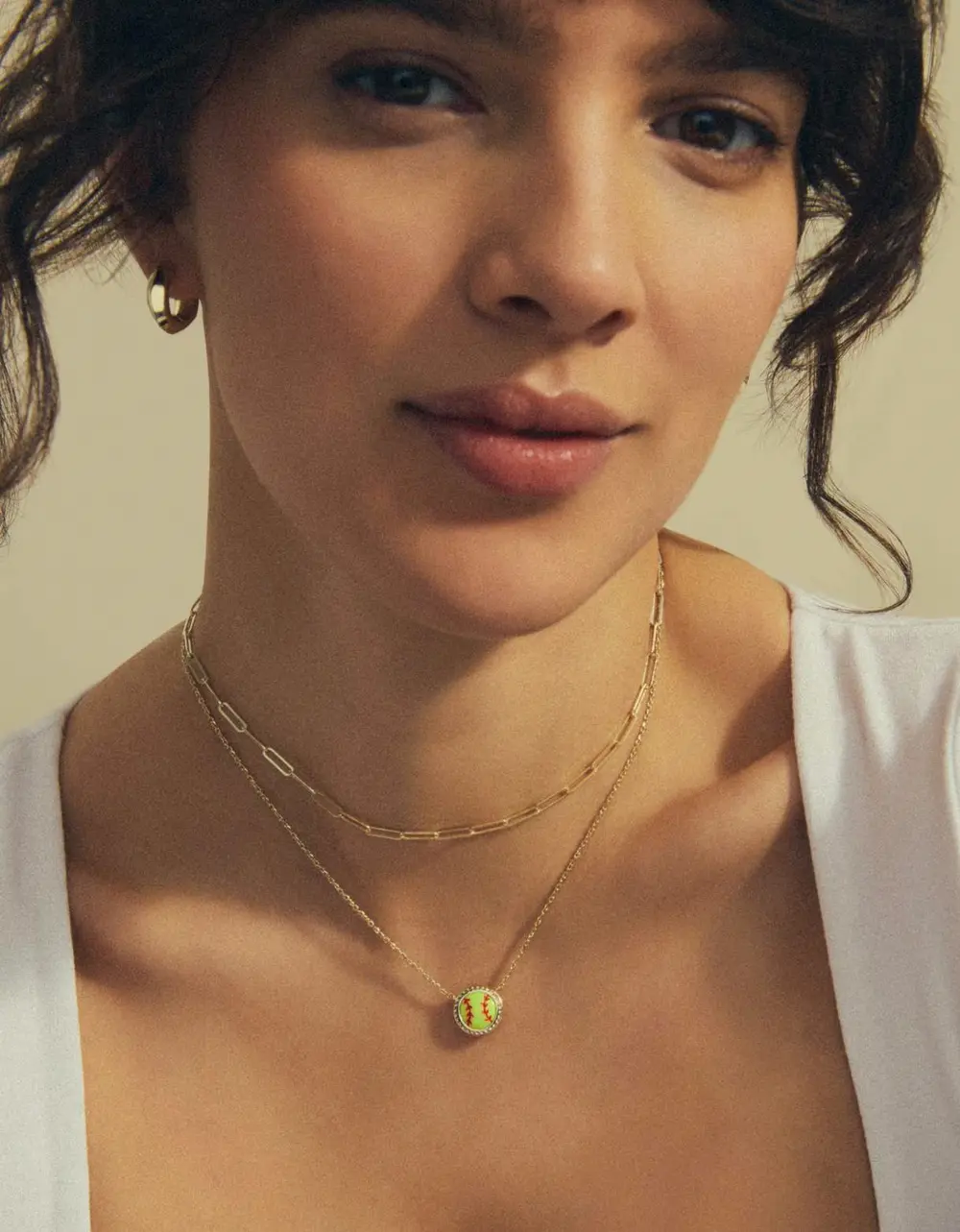 Softball Short Pendant Necklace