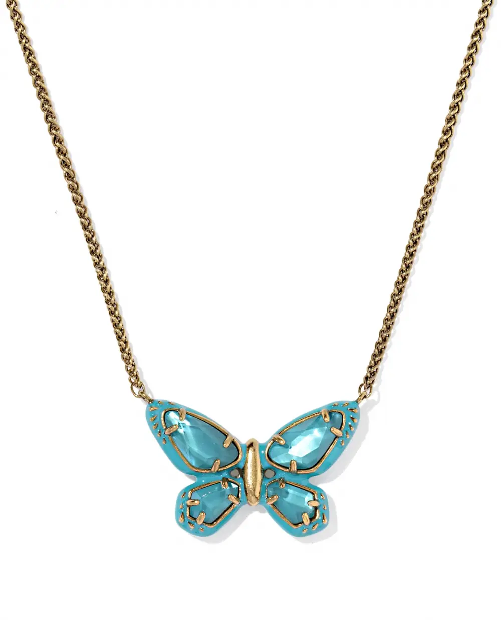 Dolly Parton x Kendra Scott Enamel Butterfly Short Pendant Necklace