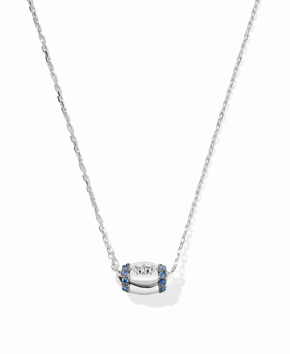 Tiny Football Pendant Necklace
