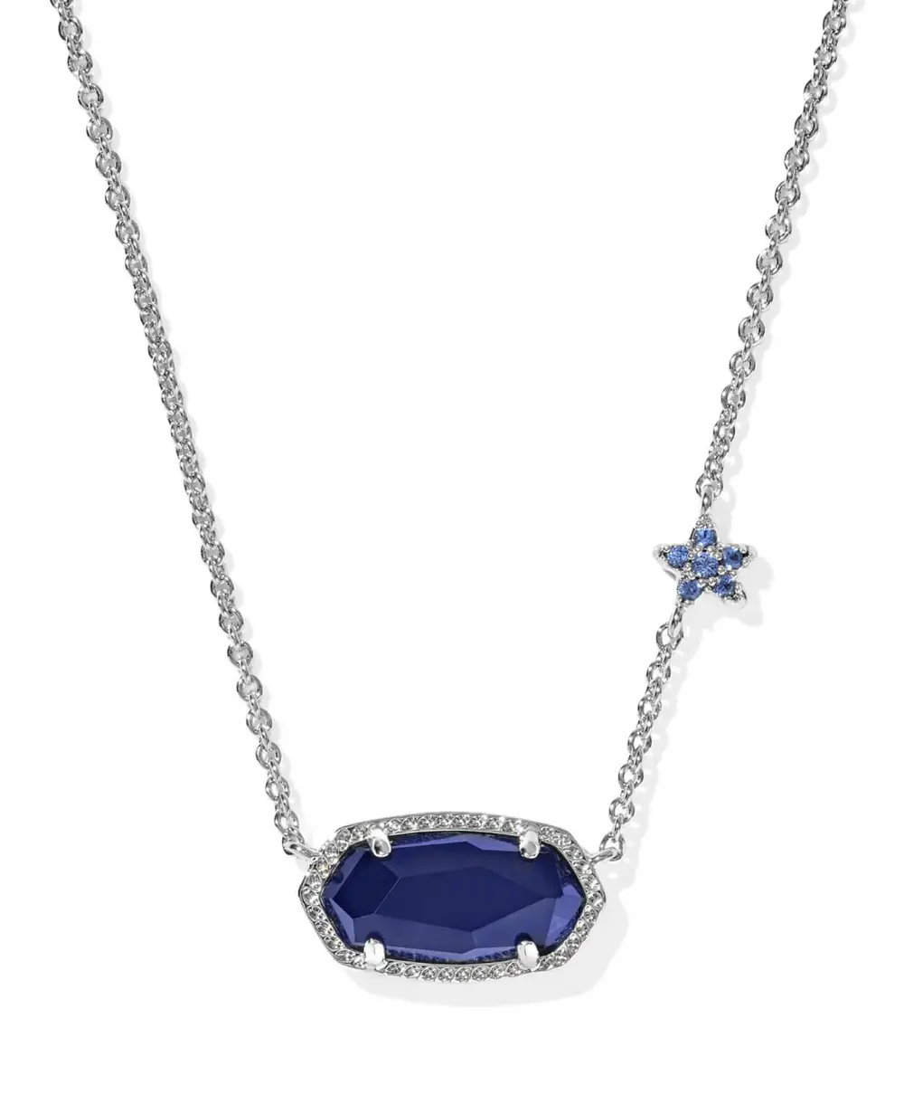Elisa Pave Star Short Pendant Necklace