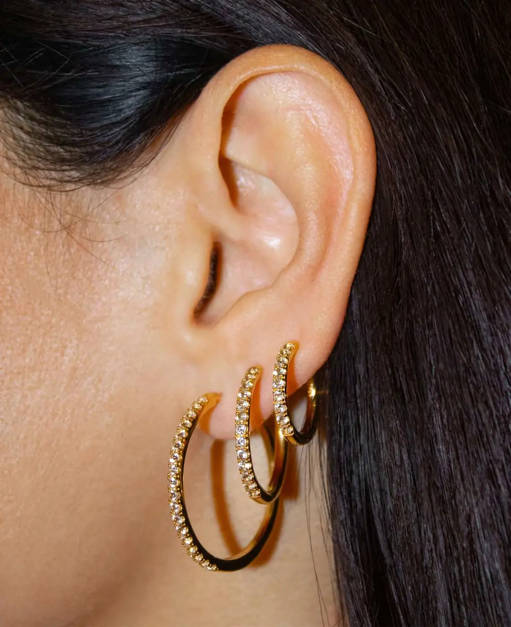 Mackenzie Medium Hoop Earrings