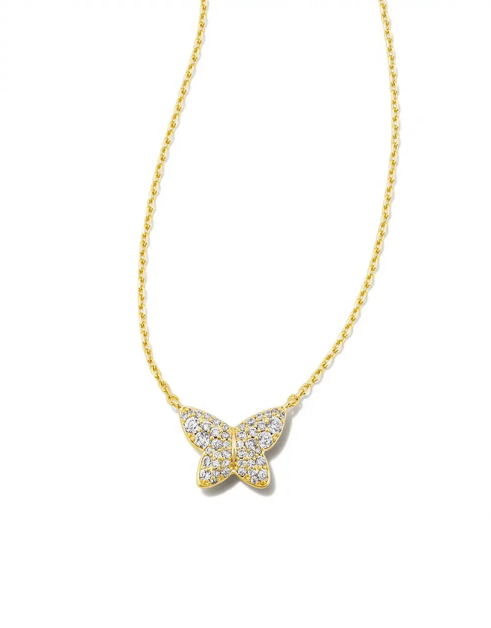 Lillia Crystal Butterfly Pendant Necklace