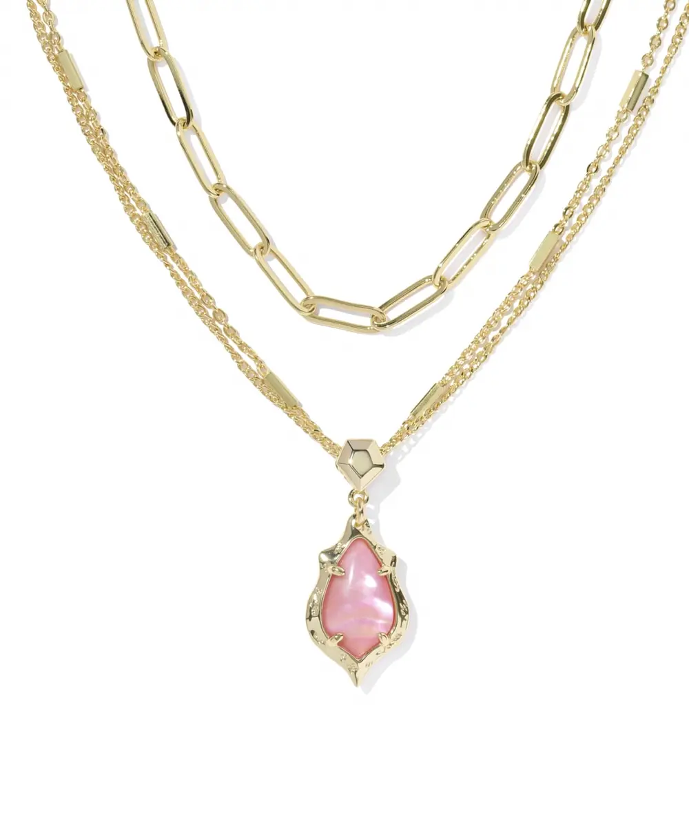 Adriana ScallopFrame Multi Strand Necklace