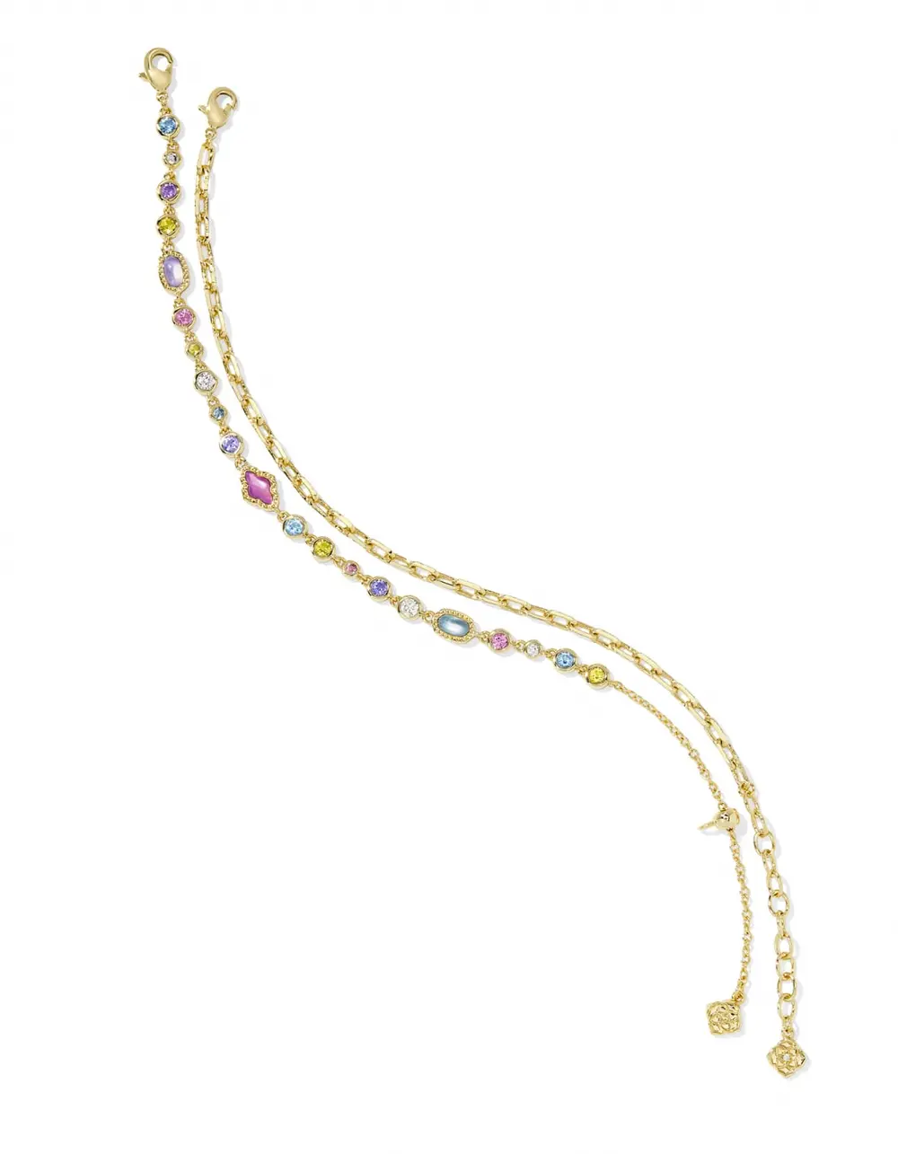 Mini Elisa and Abbie Set of 2 Delicate Chain Bracelets