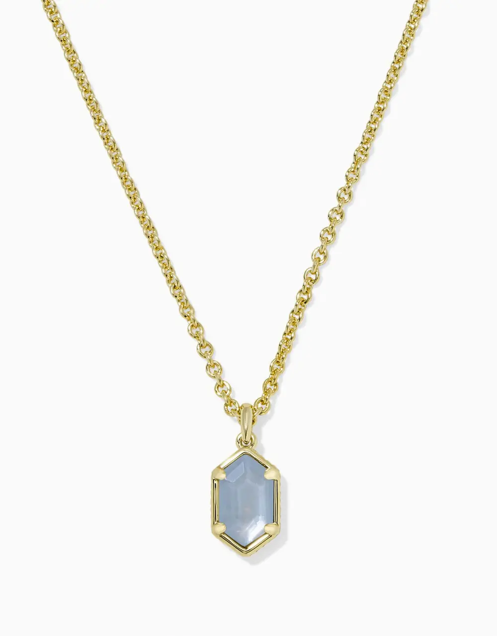 Hallie Gold Short Pendant Necklace