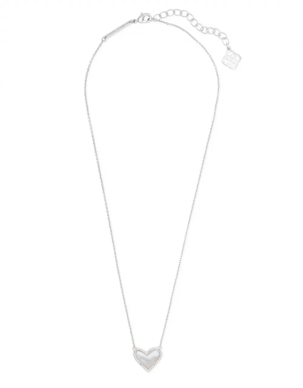 Ari Heart Pendant Necklace in Silver