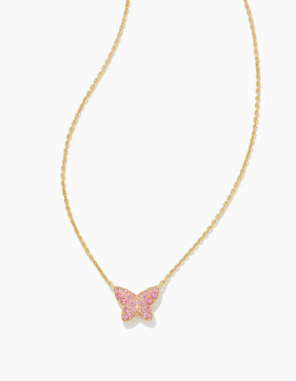 Lillia Butterfly Pendant Necklace in Crystal