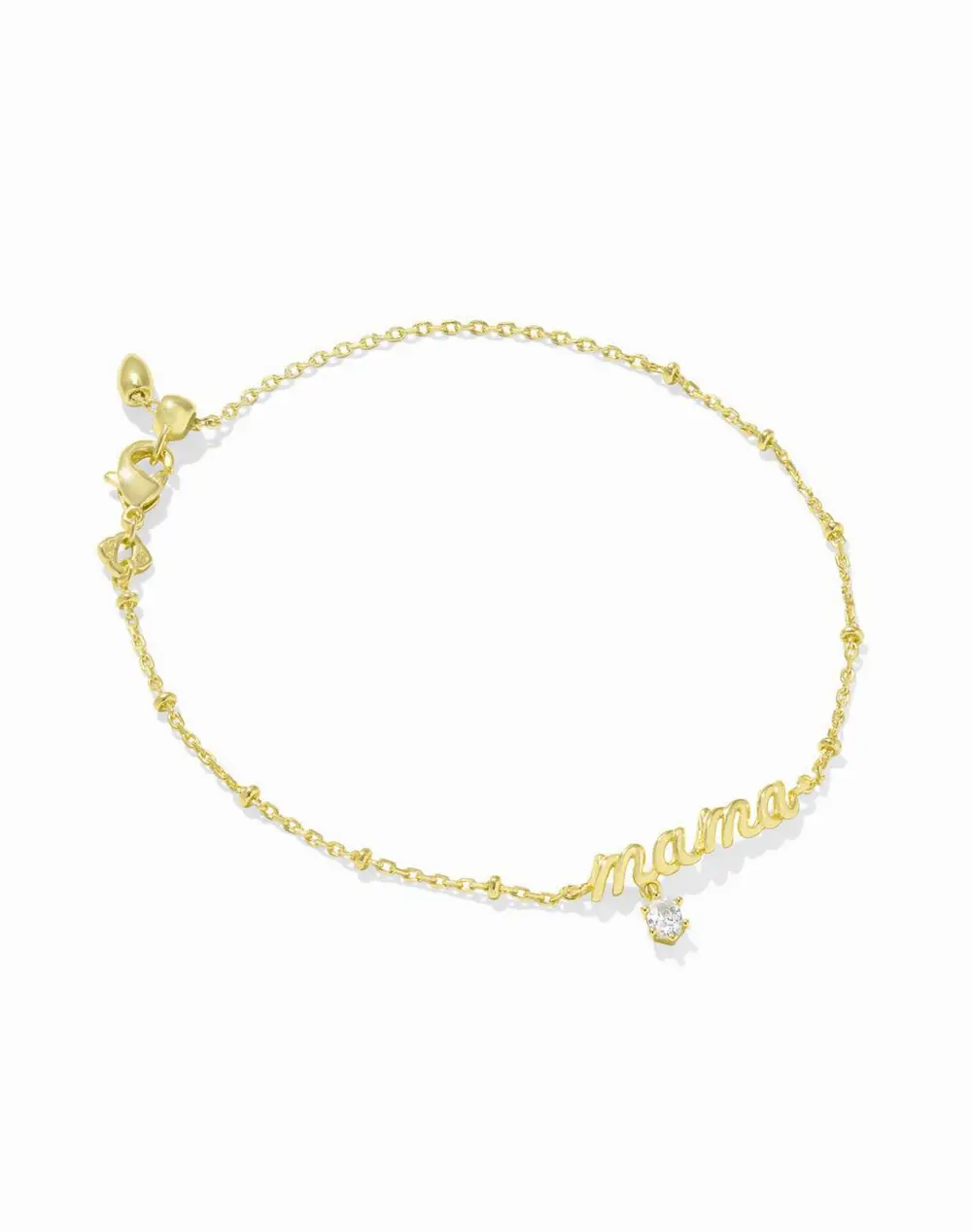 Mama Crystal Delicate Chain Bracelet