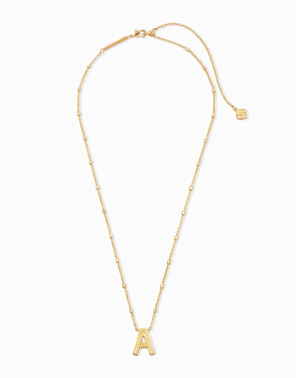 Letter A-Z Pendant Necklace in Gold