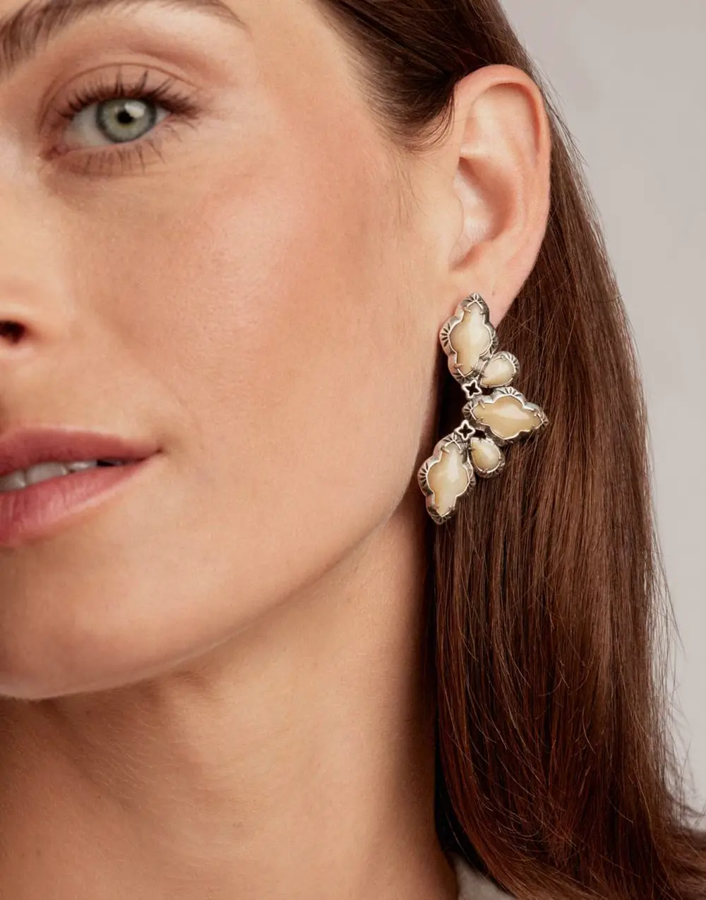 Abbie Etch Frame Statement Earrings