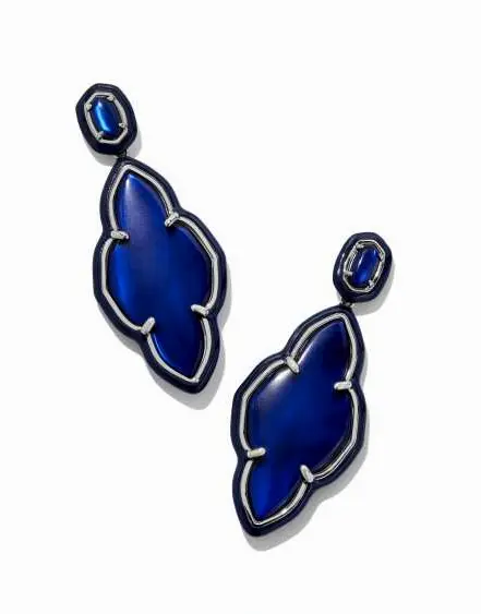 Abbie Enamel Frame Statement Earrings