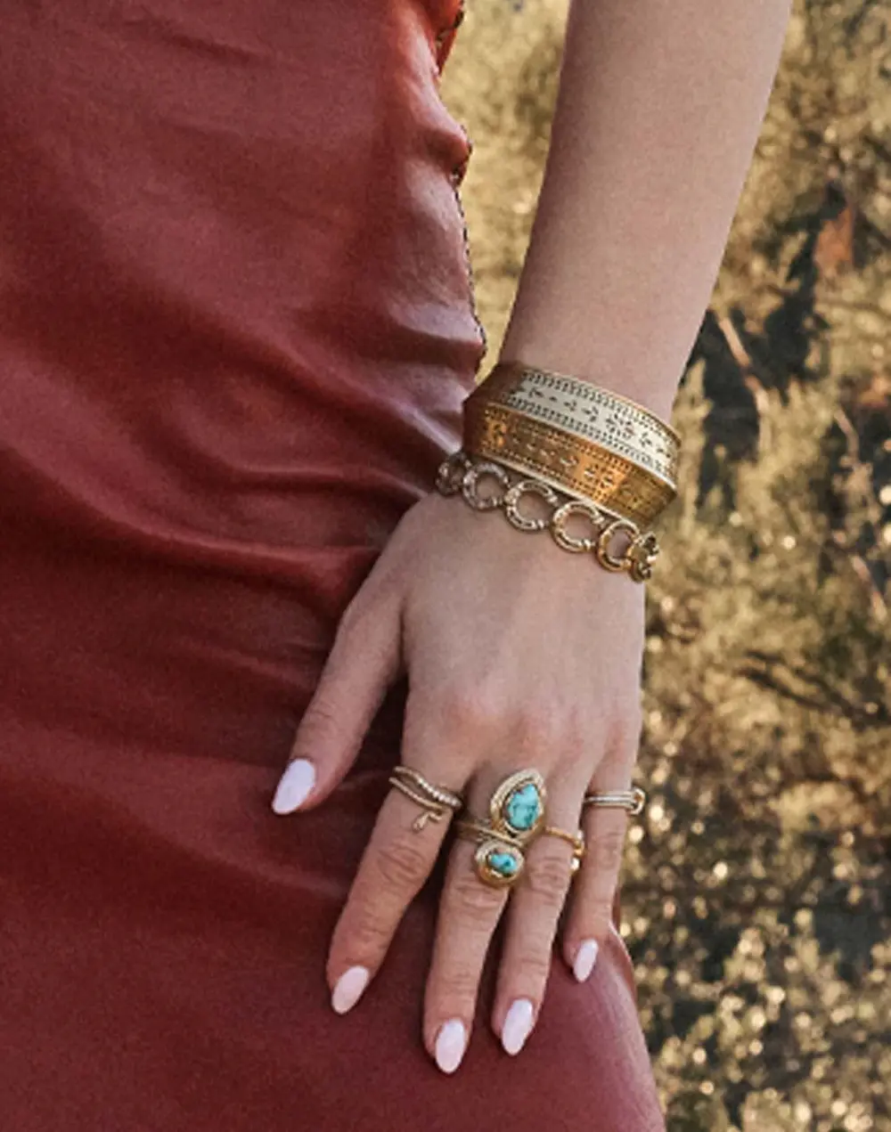 Keziah Etch Statement Cuff Bracelet