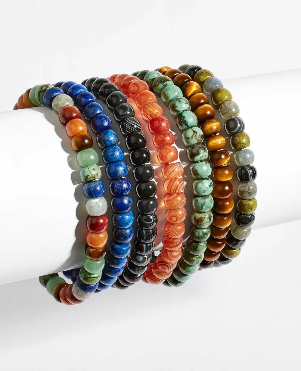 Cade Oxidized Sterling Silver Bracelet in Blue Lapis