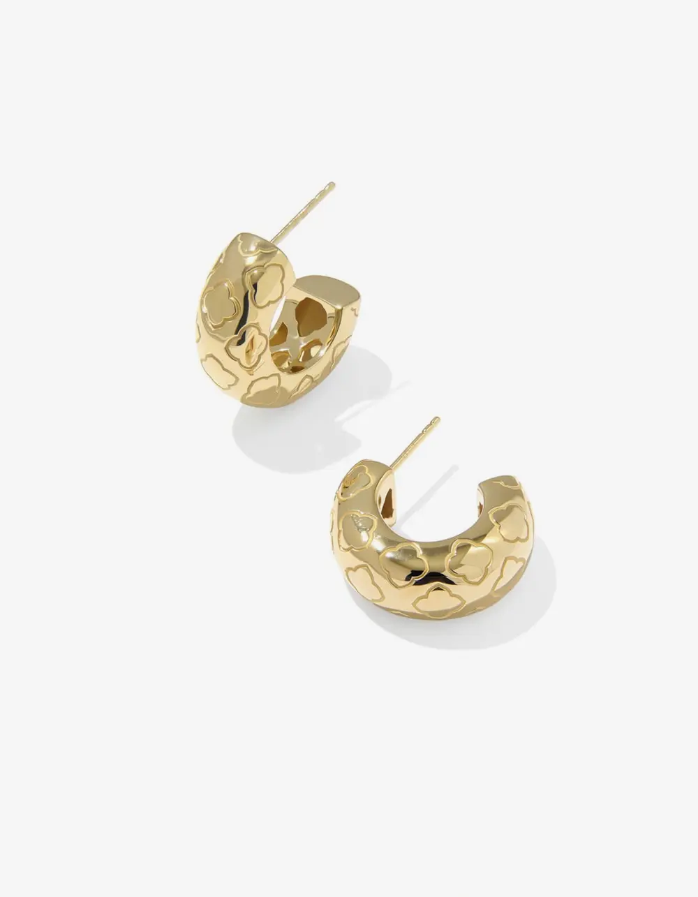 Bold EtchedHuggieEarrings