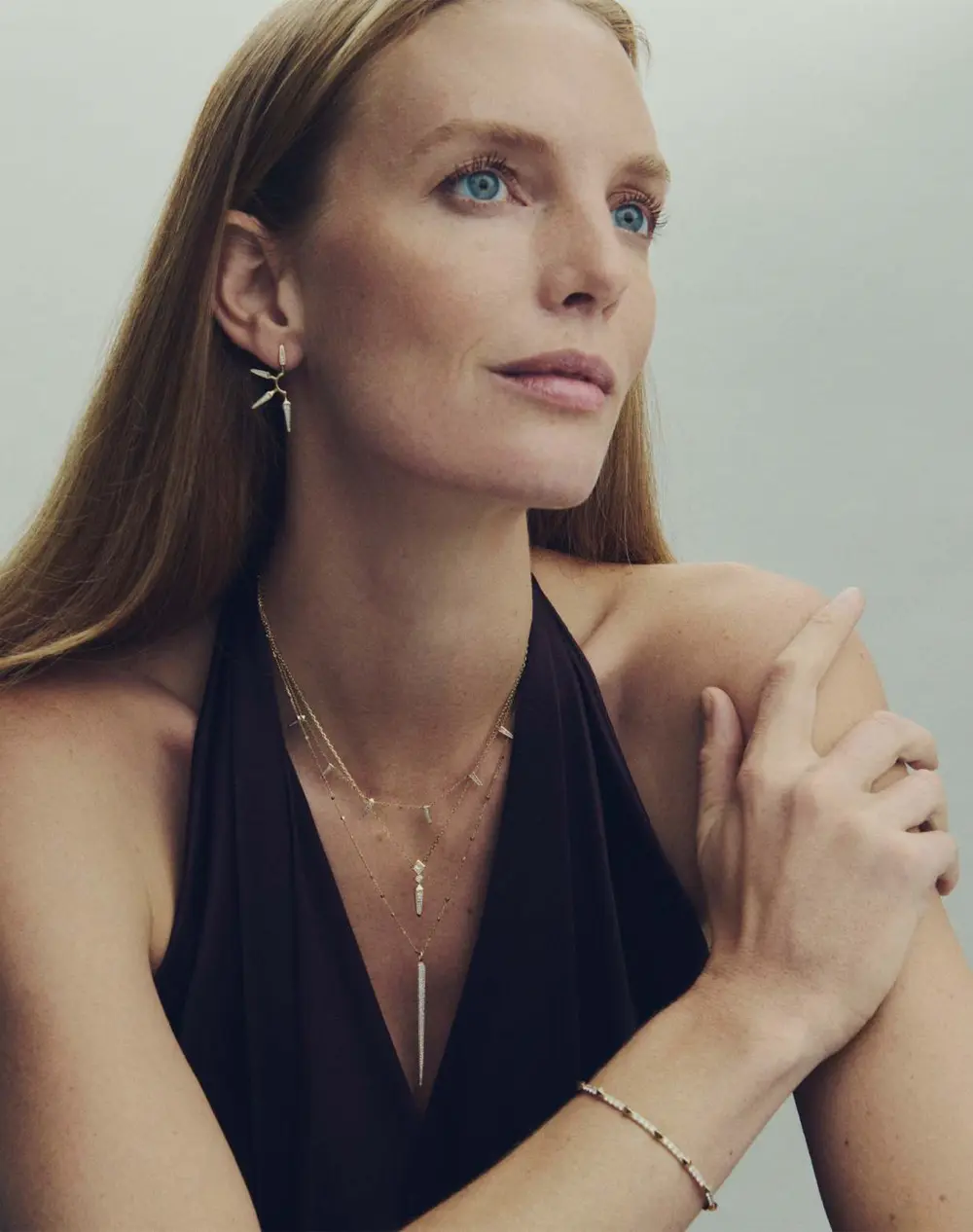 Small Spike Strand Necklace