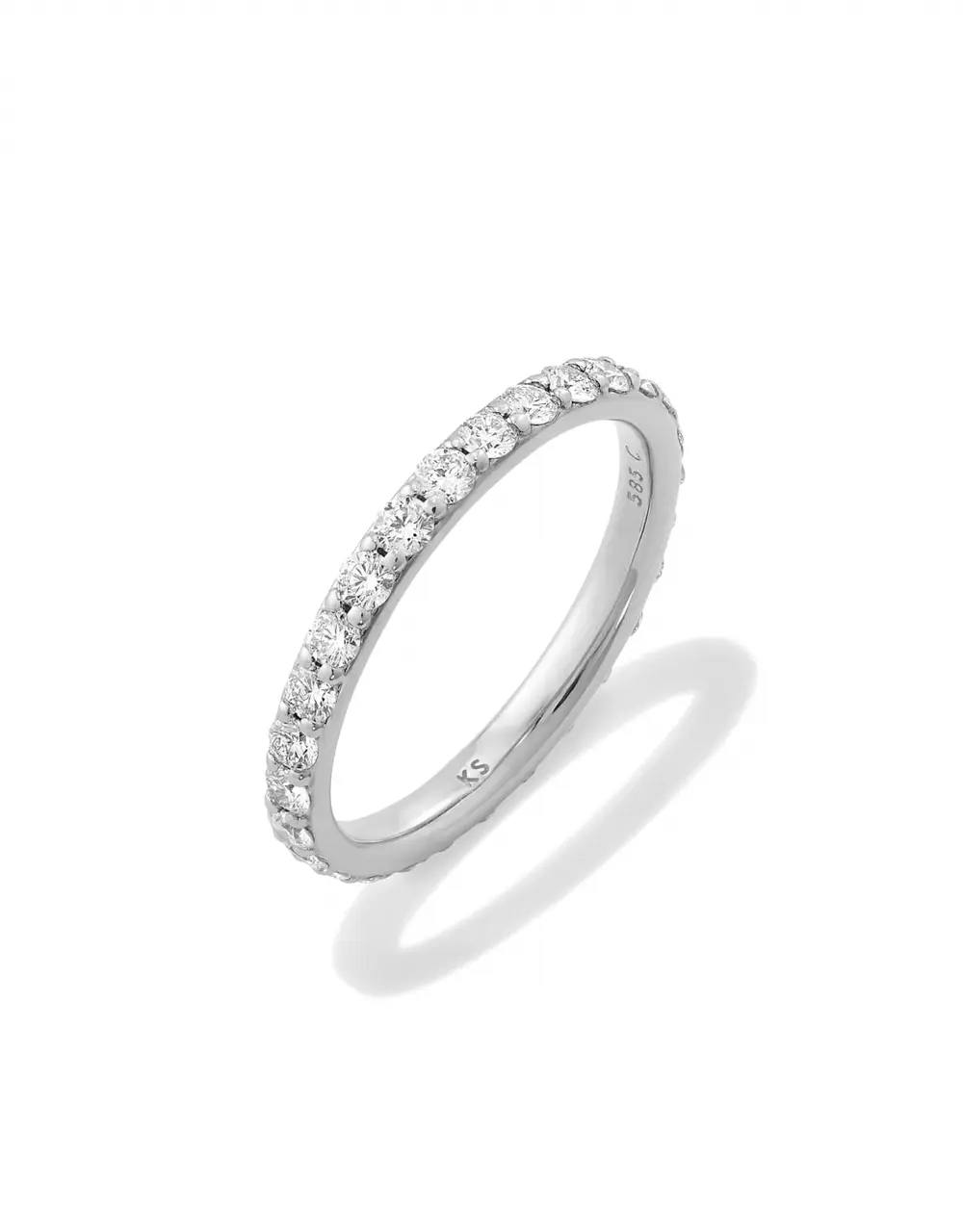Lab Grown White Diamond Marilyn Band Ring