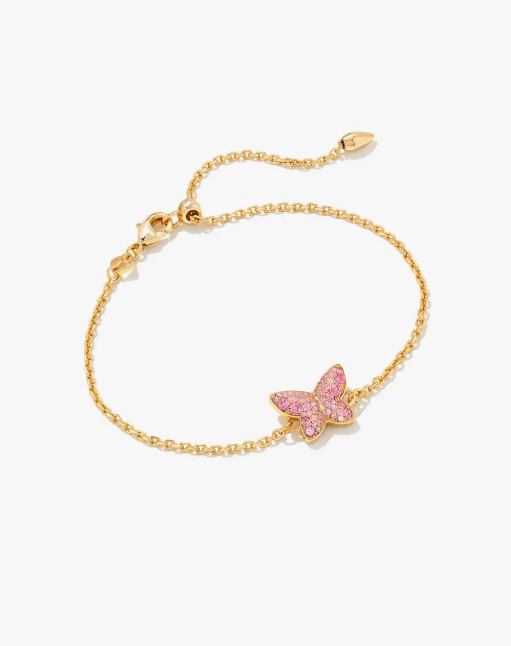 Lillia Butterfly Delicate Bracelet in Crystal