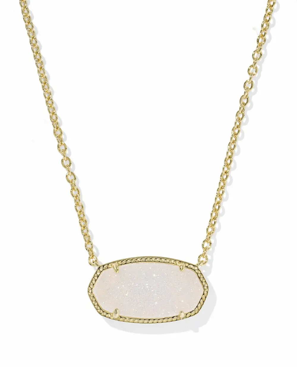 Elisa Gold Statement Short Pendant Necklace