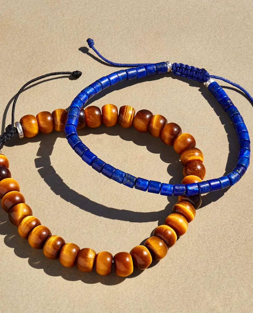 Grey Oxidized Sterling Silver Bracelet in Blue Lapis