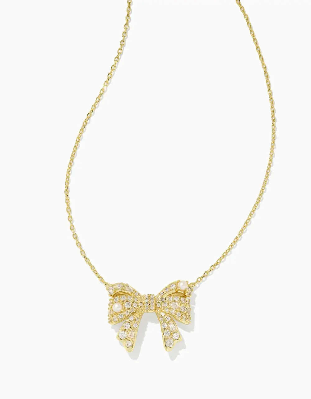 Krista Bow Short Pendant Necklace
