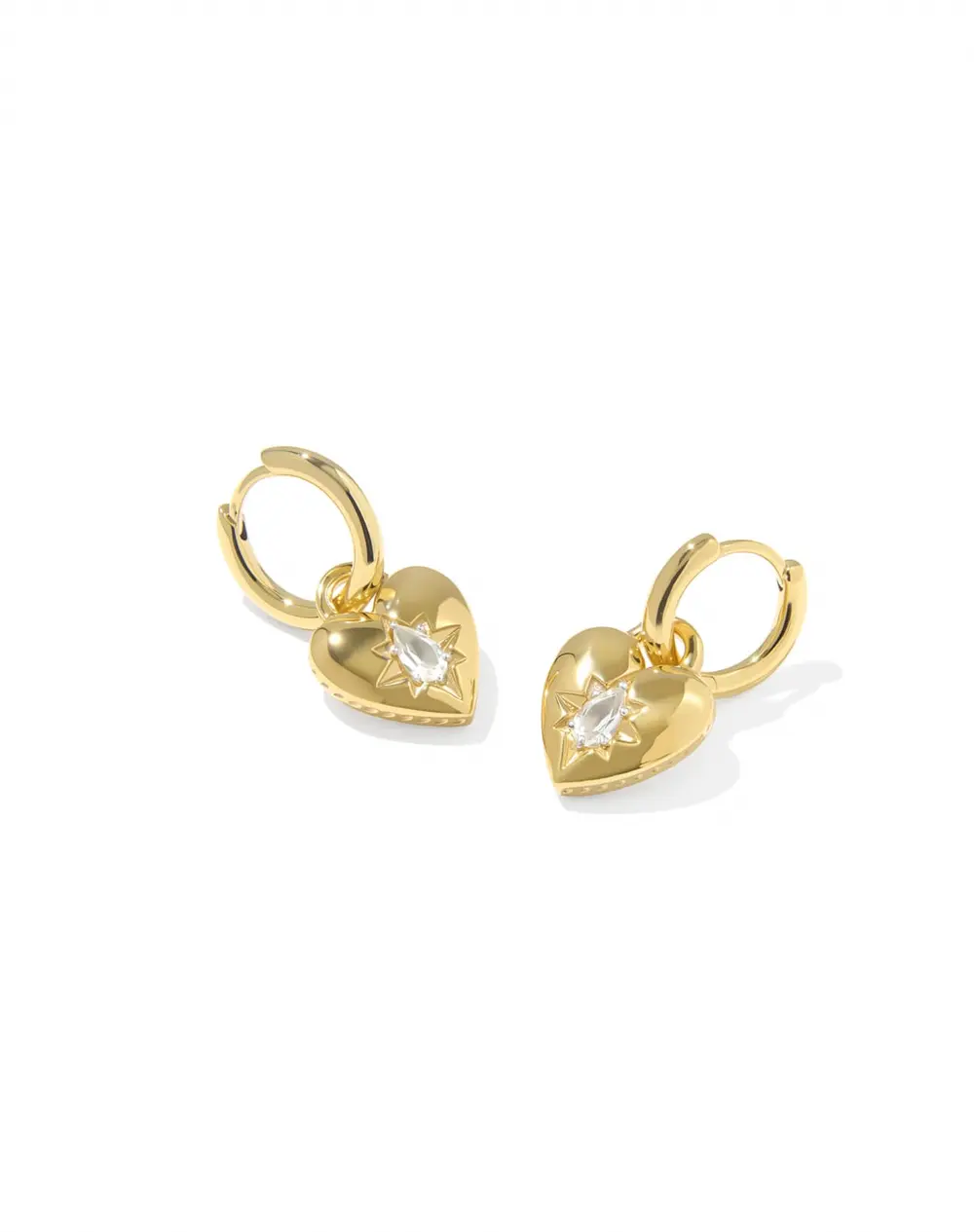 Bold Heirloom HeartConvertible HuggieEarrings