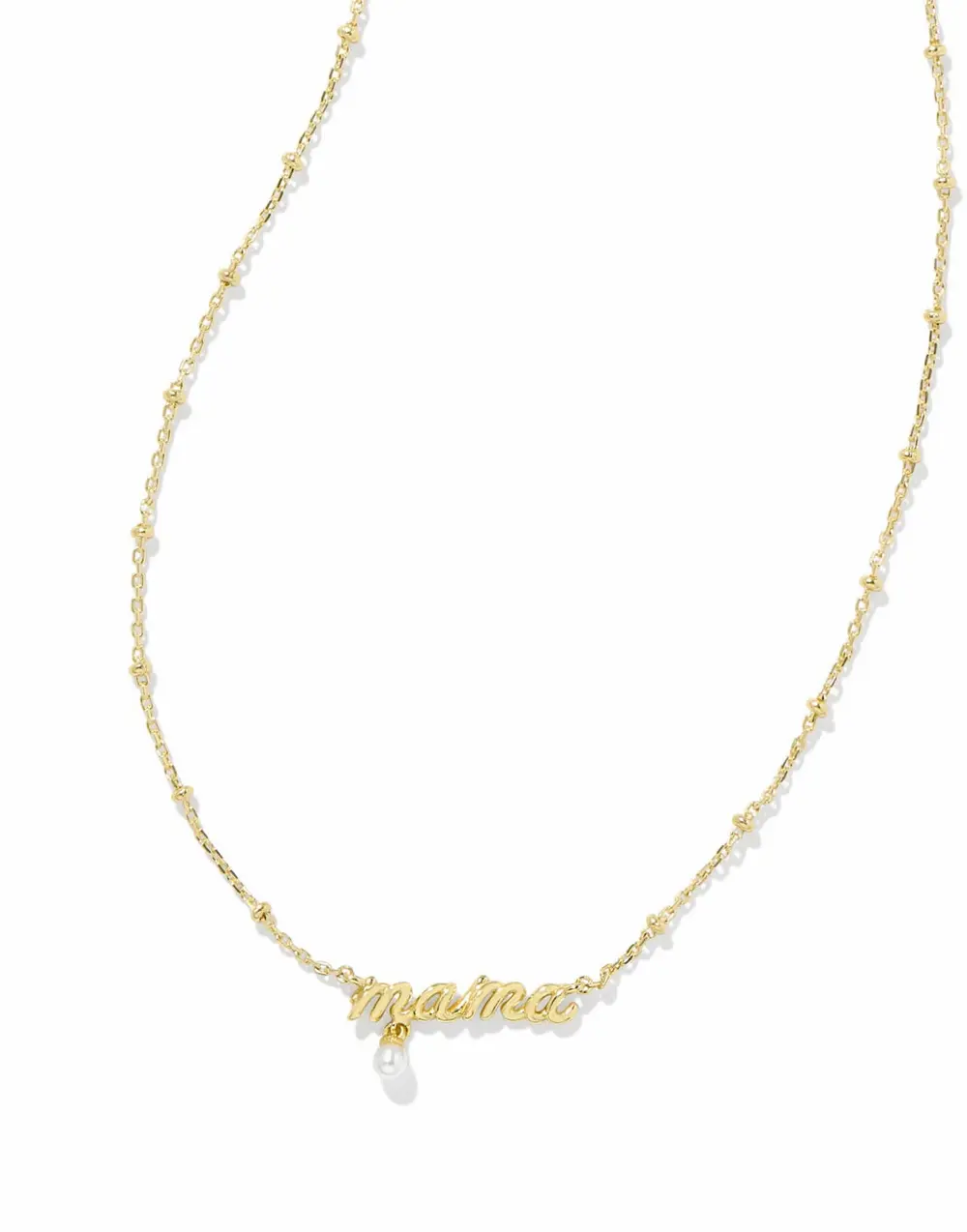 Mama Script Pendant Necklace