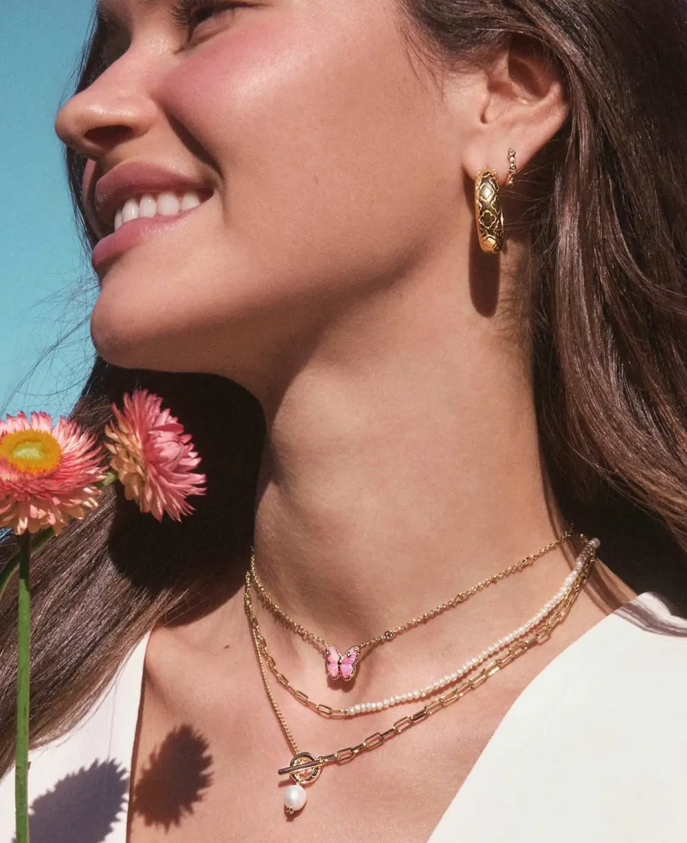 Bold Etched Hoop Earrings