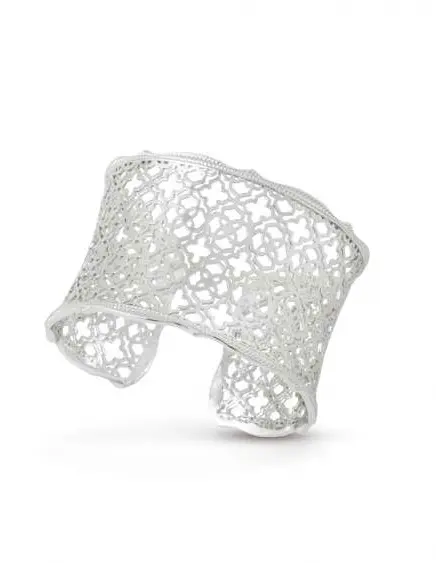 Candice Silver Cuff Bracelet in Silver