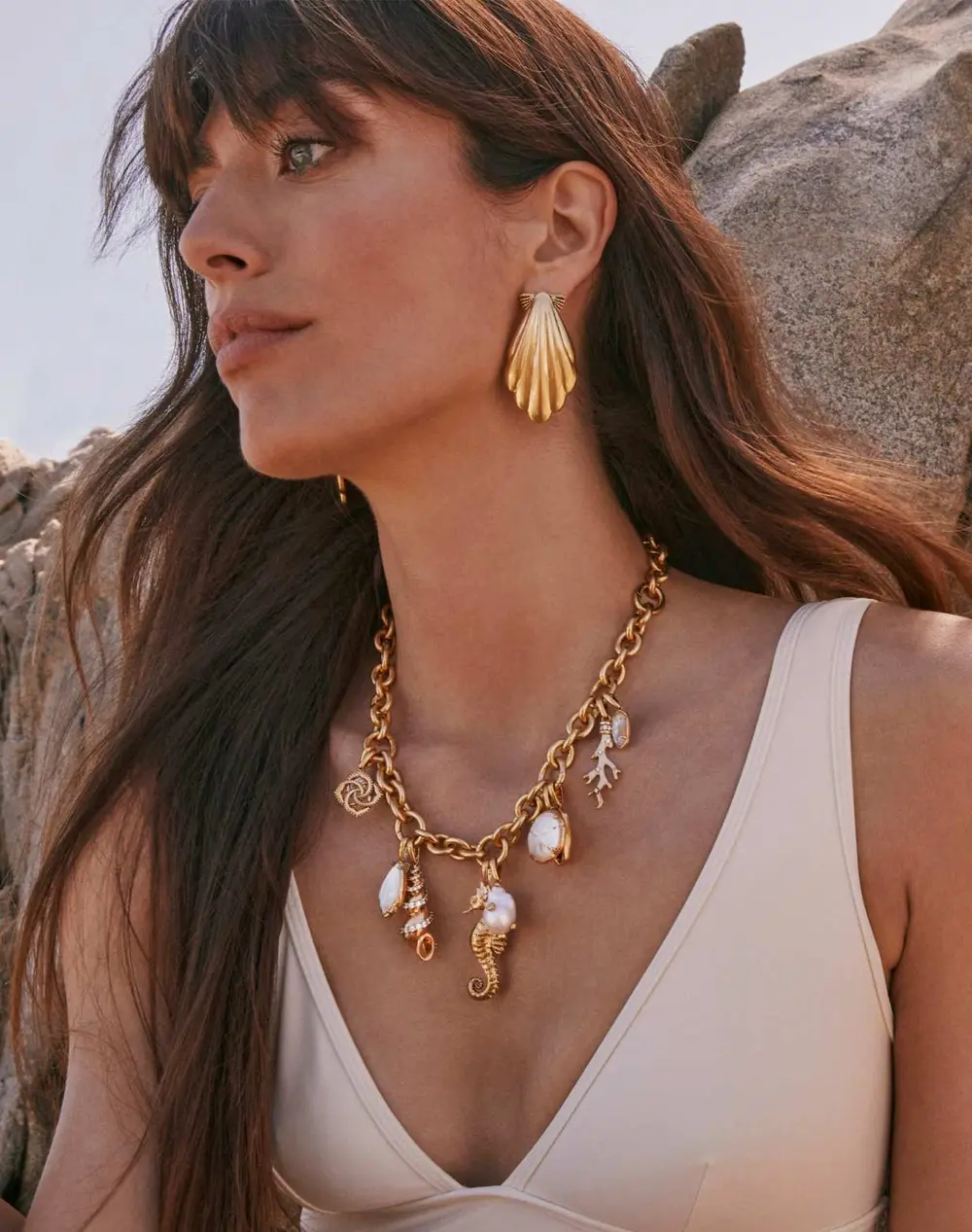 Alexa Statement Charm Necklace