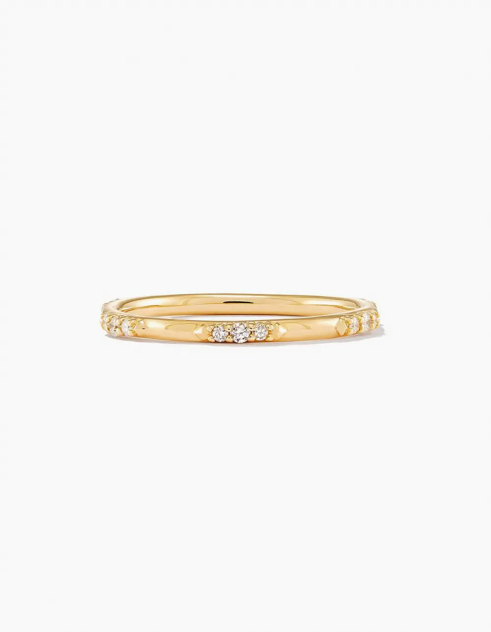 Posey Band Ring in White Diamond