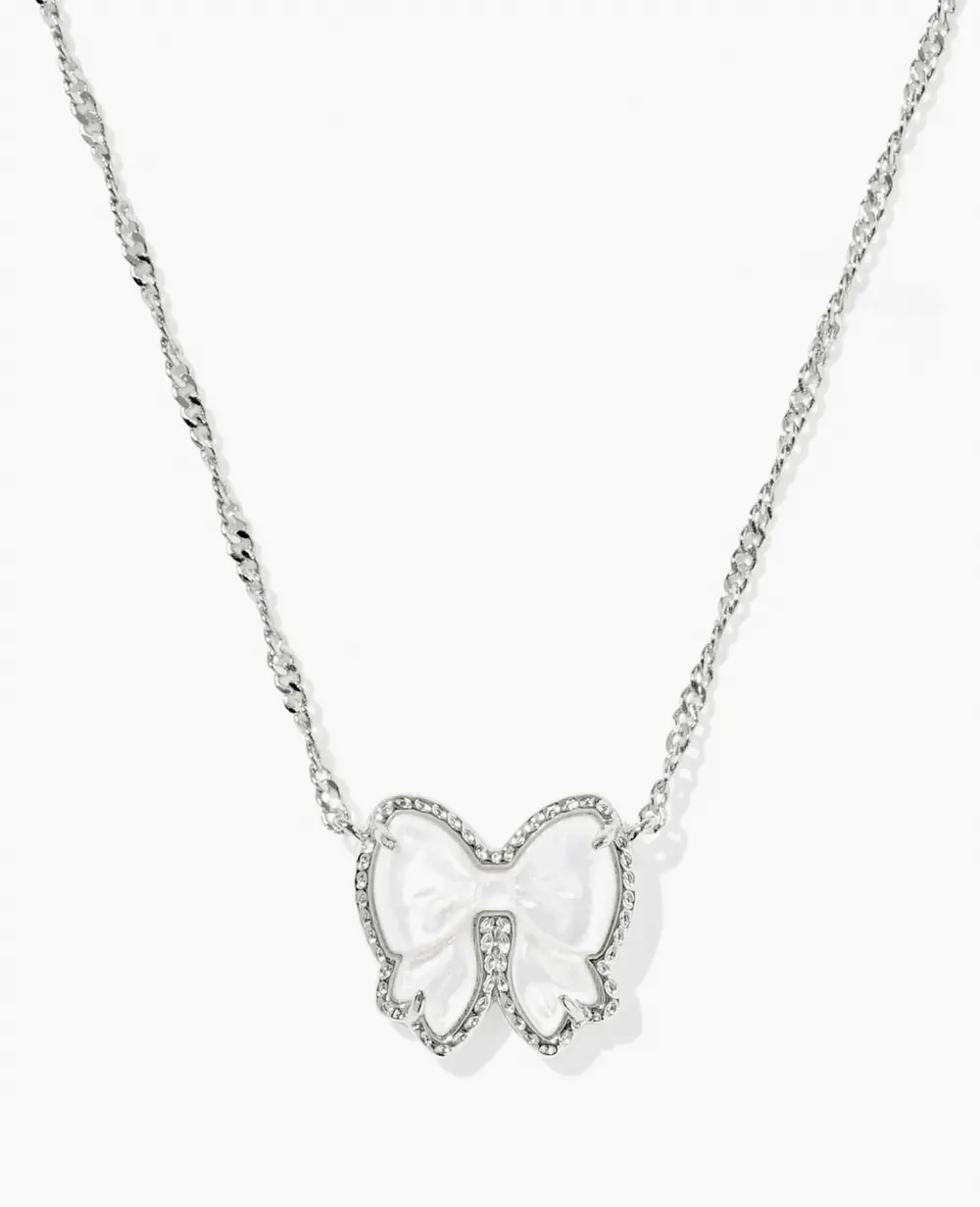 Haley Bow Short Pendant Necklace