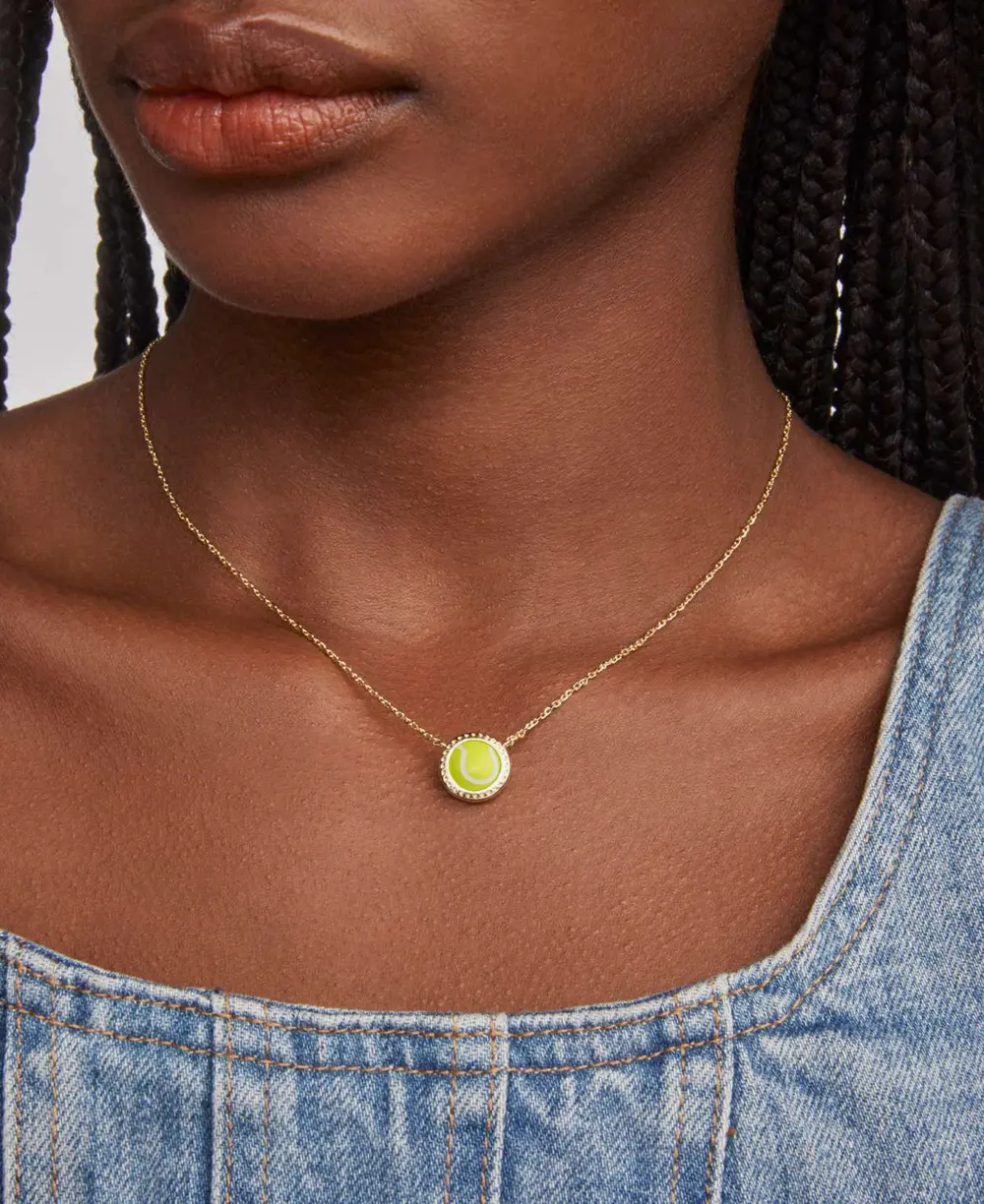 Tennis Short Pendant Necklace