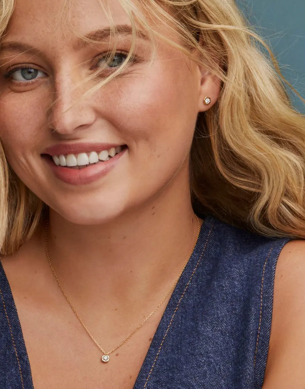 0.16 ct Lab Grown Diamond Davie Star Pendant Necklace