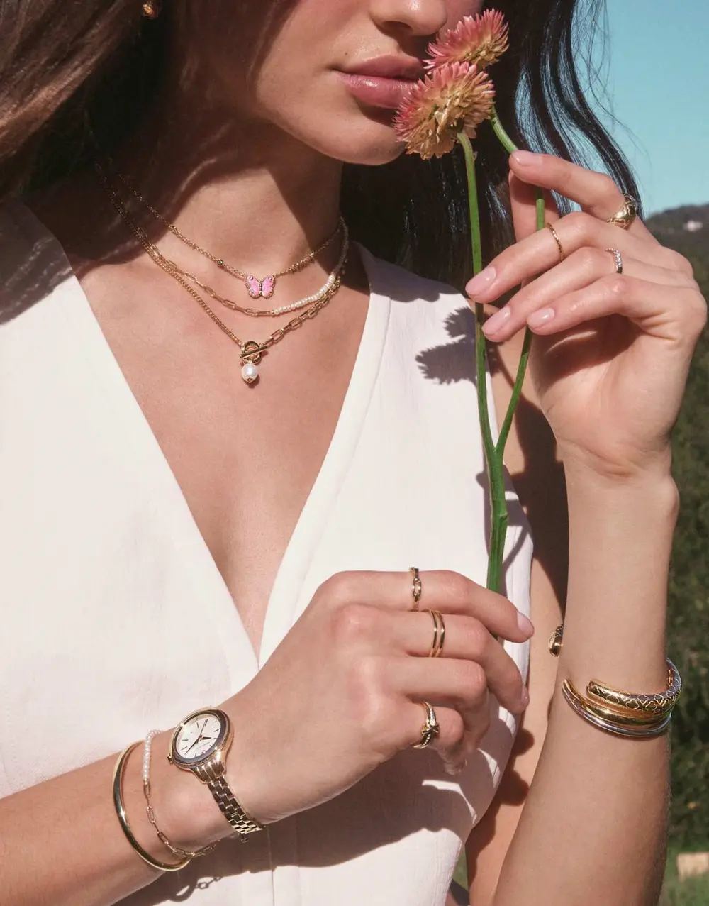 Markie Half Chain Necklace