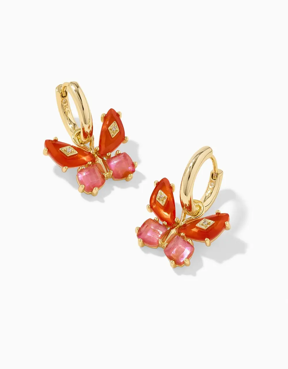 Bianca Butterfly Huggie Earrings