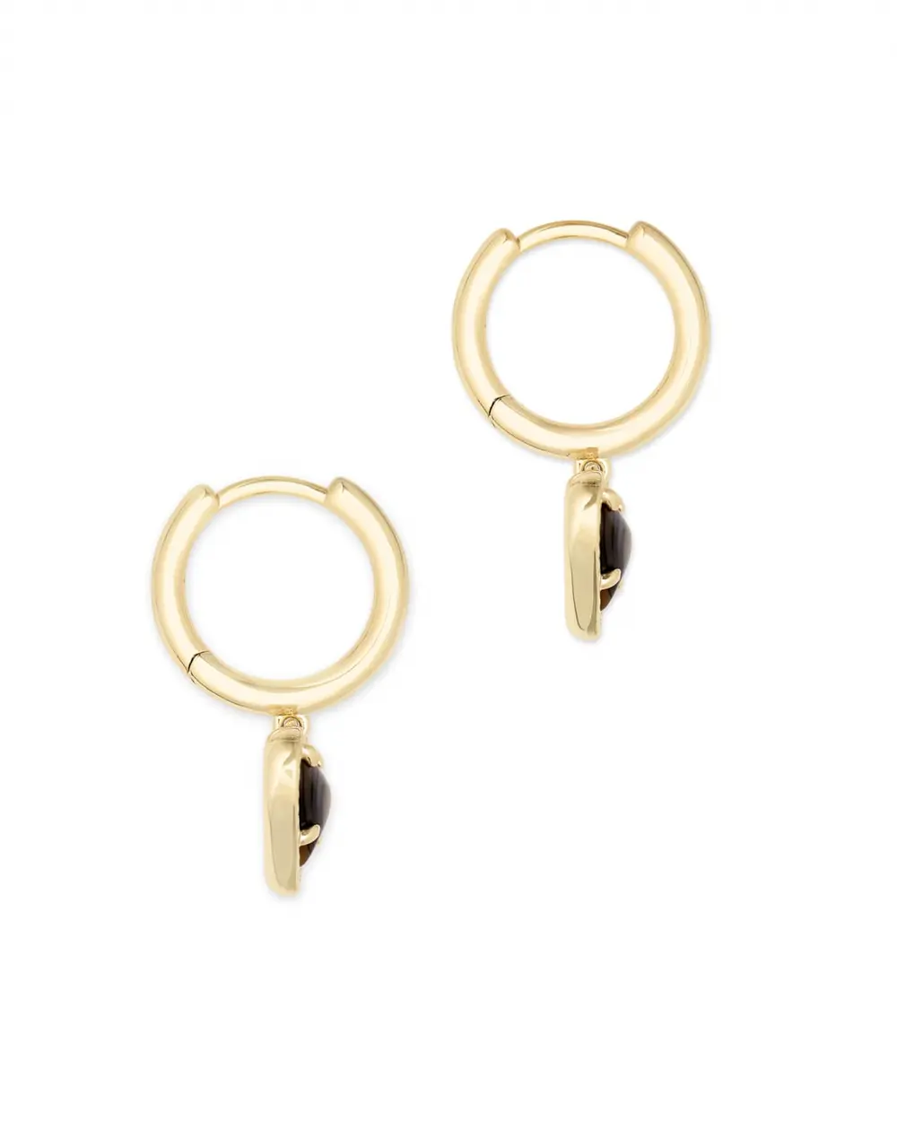 Ari Heart Huggie Earrings in Gold