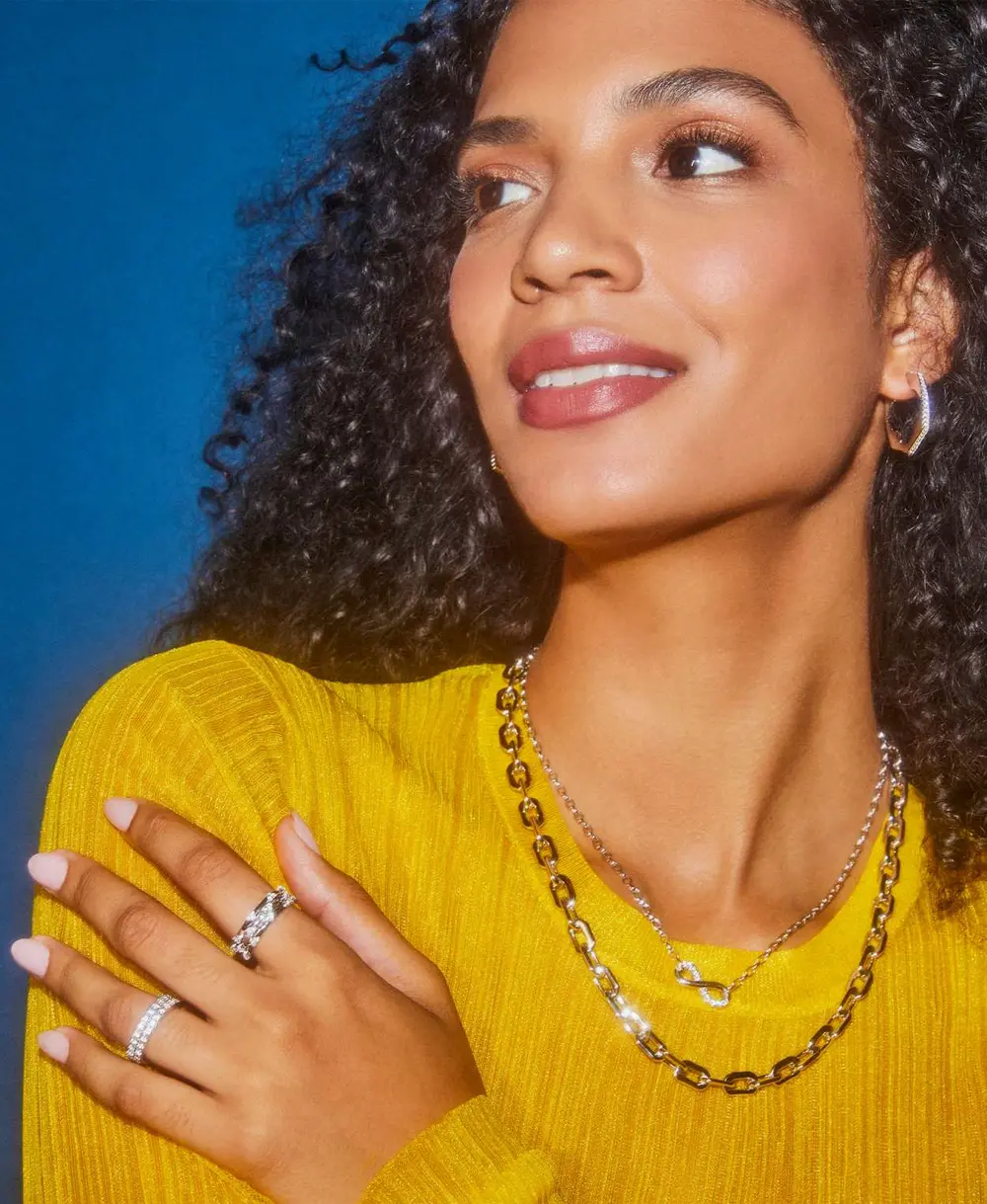 Haven Crystal Heart Rings Set of 3