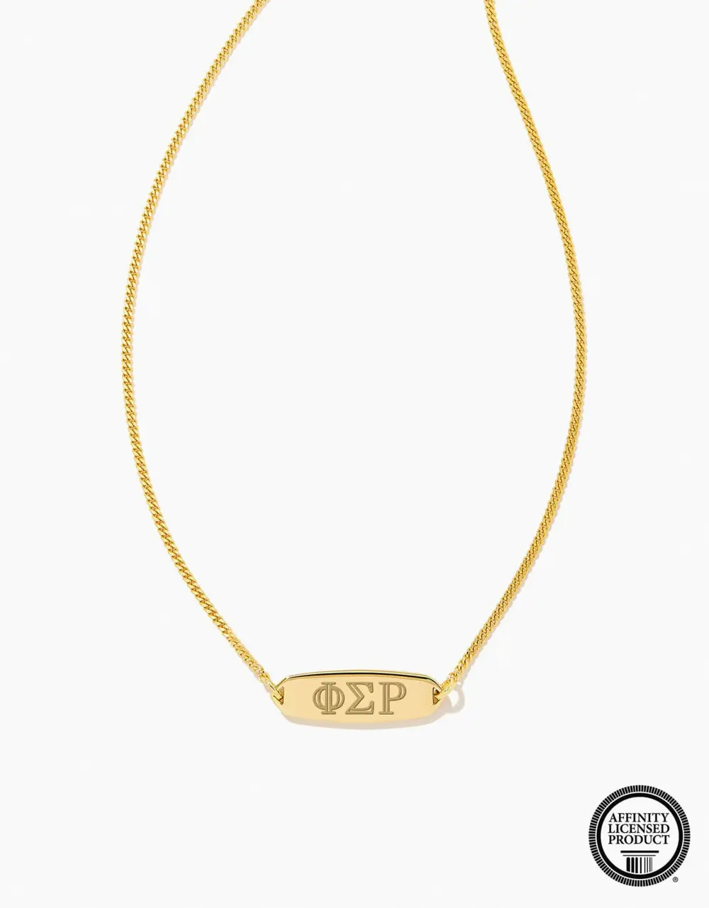 Phi Sigma Rho Pendant Necklace in 18k Gold Vermeil