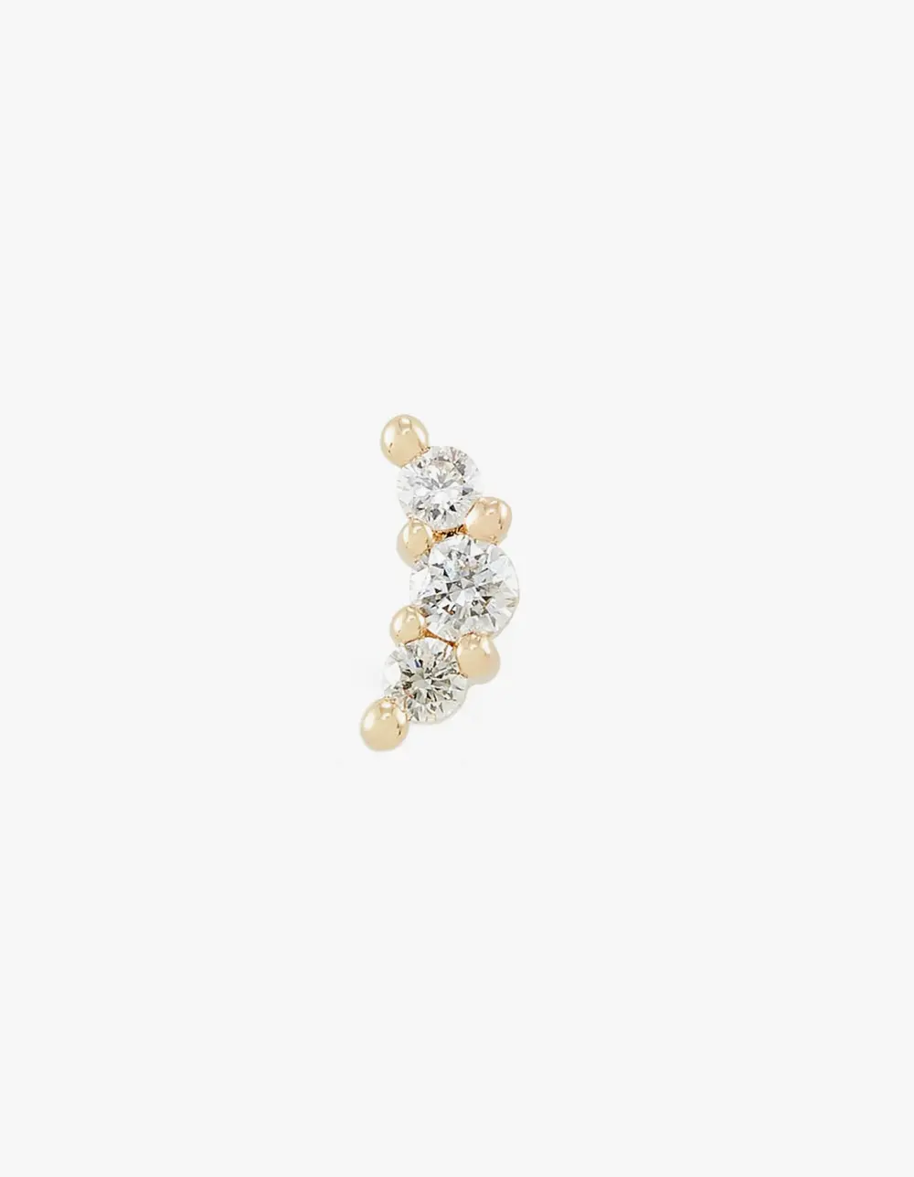 Orion Mini 14k Yellow Gold Single Stud Earring