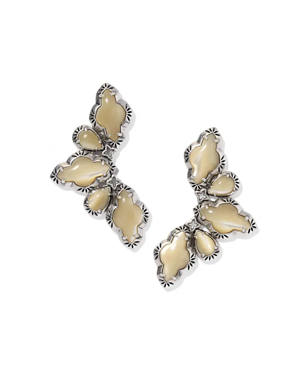 Abbie Etch Frame Statement Earrings