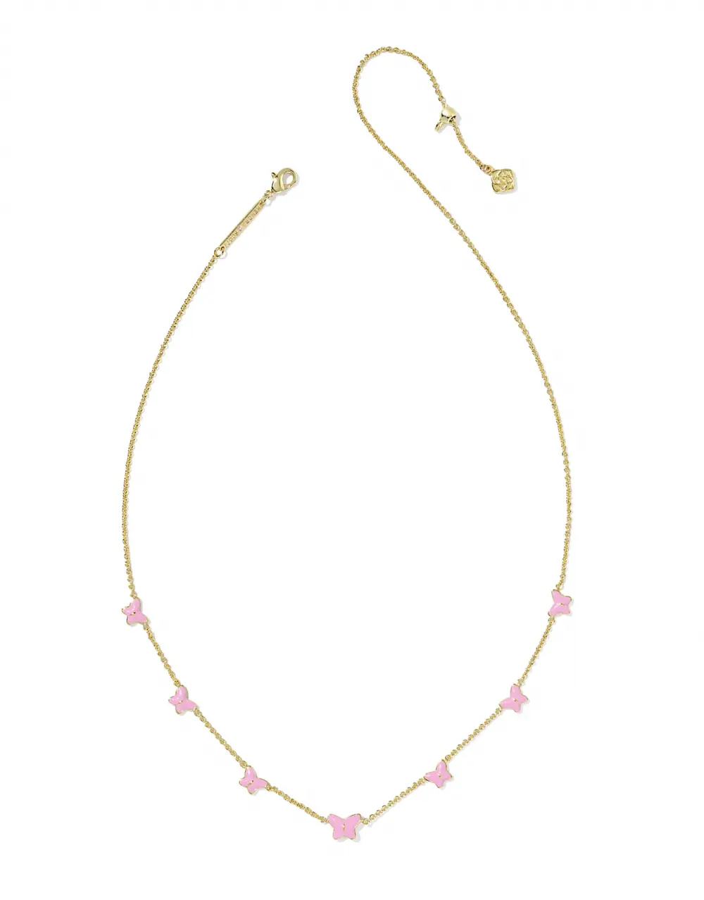Lillia Butterfly Enamel Strand Necklace