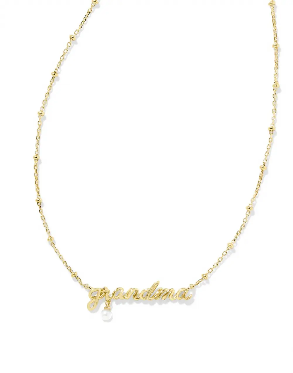 Grandma Script Pendant Necklace