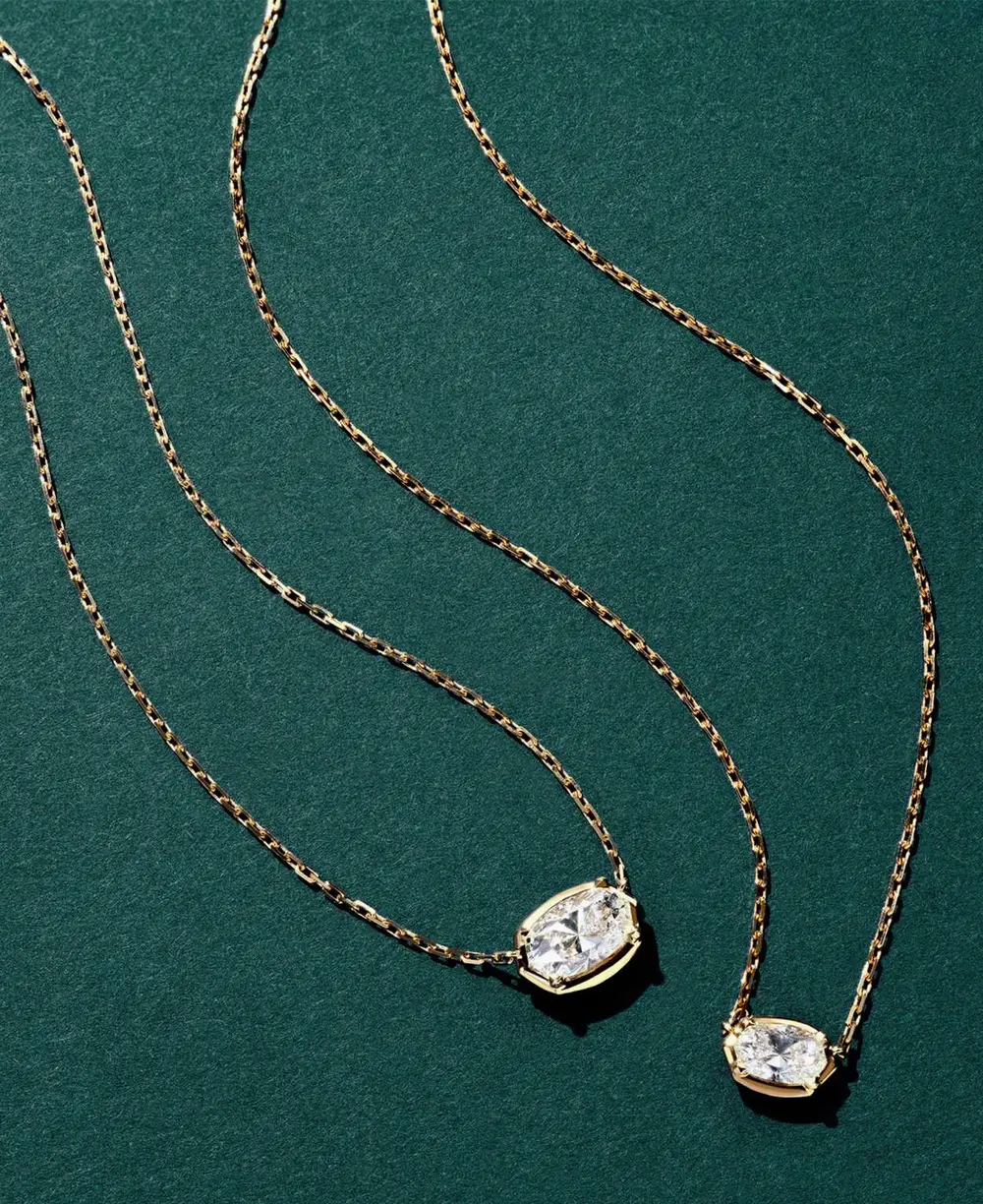 Lab Grown White Diamond Custom Elisa Pendant Necklace