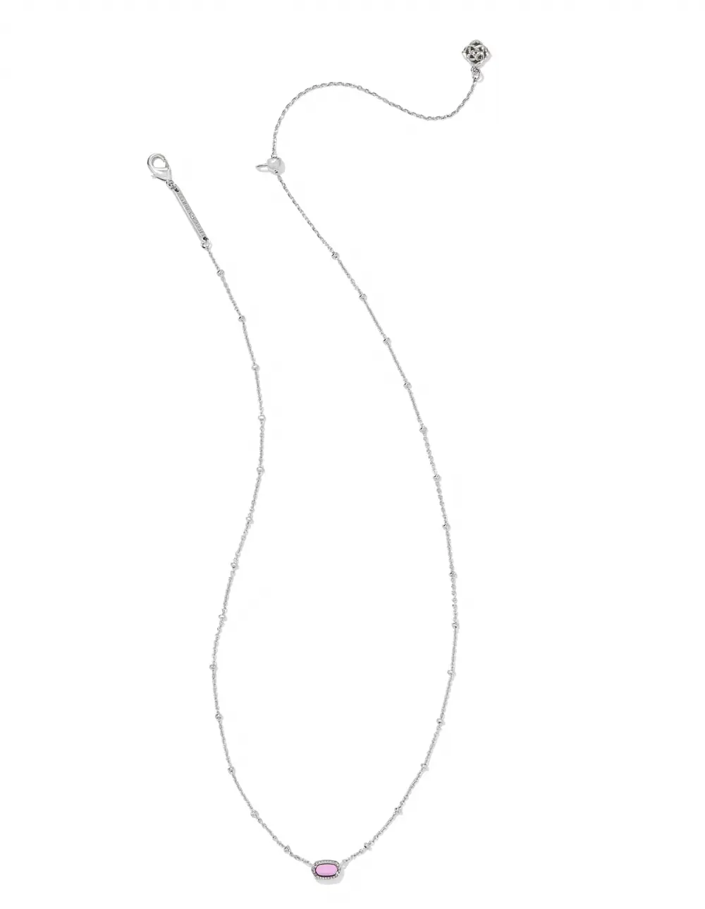 Mini Silver Elisa Satellite Short Pendant Necklace